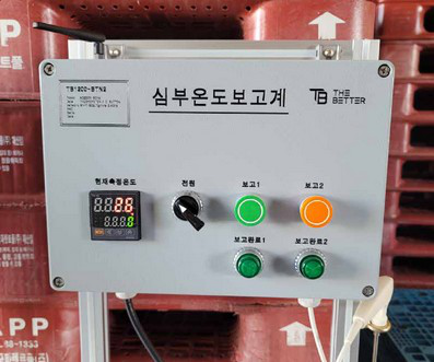 中心温度報告計 — 自社設計の産業用温度収集器